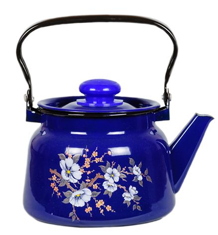 Kettle 2,3l enamel S2714.3K decor cobalt with square. button